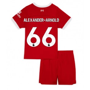 Liverpool Alexander-Arnold #66 Koszulka Podstawowych Dziecięca 2023-24 Krótki Rękaw (+ Krótkie spodenki)